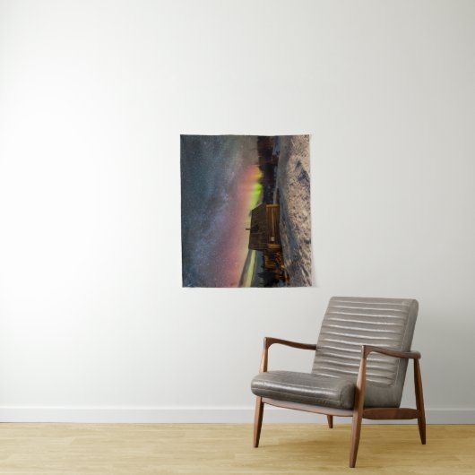 Eis und Schnee | Aurora Polaris Murmansk, Island Wandteppich (Beispiel)