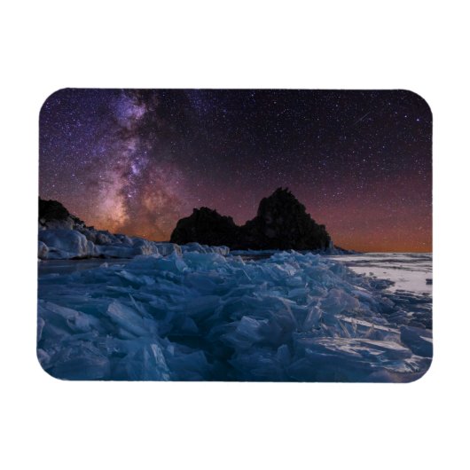 Eis und Schnee | Baikalsee, Sibirien, Russland Magnet (Horizontal)