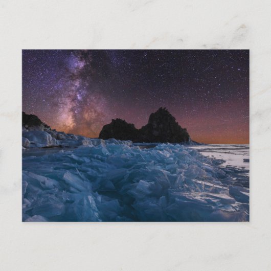 Eis und Schnee | Baikalsee, Sibirien, Russland Postkarte (Vorderseite)