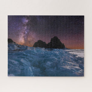 Eis und Schnee Baikalsee, Sibirien, Russland Puzzle