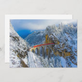 Eis und Schnee | Bernina Express, Schweiz Dankeskarte (Vorne/Hinten)