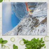 Eis und Schnee | Bernina Express, Schweiz Geschirrtuch (Gefaltet)