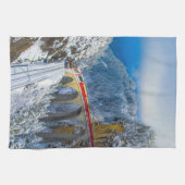 Eis und Schnee | Bernina Express, Schweiz Geschirrtuch (Horizontal)