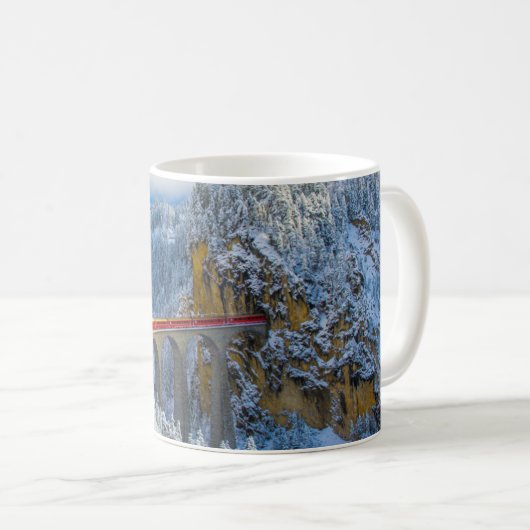 Eis und Schnee | Bernina Express, Schweiz Kaffeetasse (VorderseiteRechts)