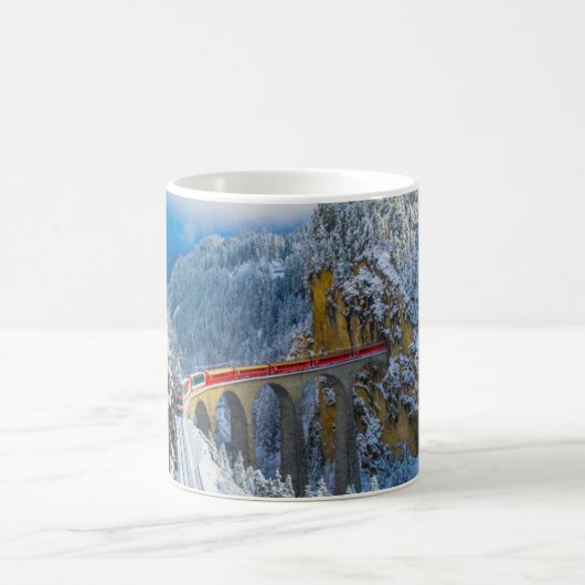 Eis und Schnee | Bernina Express, Schweiz Kaffeetasse (Mittel)