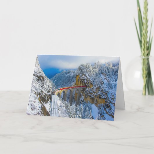 Eis und Schnee | Bernina Express, Schweiz Karte (Vorderseite)