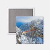 Eis und Schnee | Bernina Express, Schweiz Magnet (Vorderseite/Rückseite)