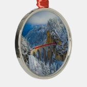Eis und Schnee | Bernina Express, Schweiz Ornament Aus Metall (Rechts)