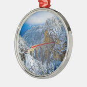 Eis und Schnee | Bernina Express, Schweiz Ornament Aus Metall (Links)