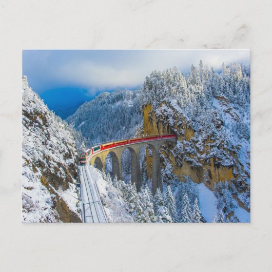 Eis und Schnee | Bernina Express, Schweiz Postkarte (Vorderseite)