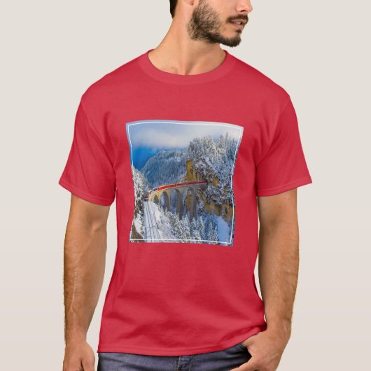 Eis und Schnee | Bernina Express, Schweiz T-Shirt (Vorderseite)