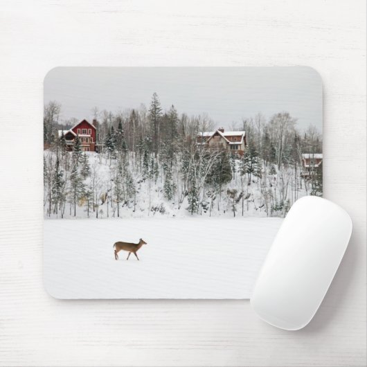 Eis und Schnee | Deh in Snow Quebec, Kanada Mousepad (Mit Mouse)