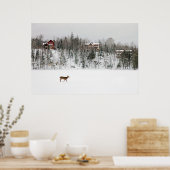 Eis und Schnee | Deh in Snow Quebec, Kanada Poster (Küche)