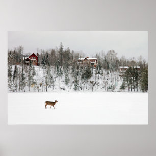 Eis und Schnee   Deh in Snow Quebec, Kanada Poster