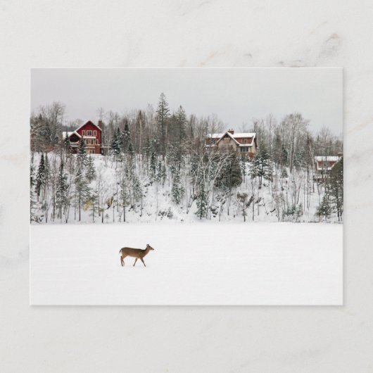 Eis und Schnee | Deh in Snow Quebec, Kanada Postkarte (Vorderseite)