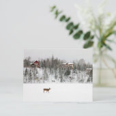 Eis und Schnee | Deh in Snow Quebec, Kanada Postkarte (Stehend Vorderseite)