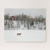 Eis und Schnee | Deh in Snow Quebec, Kanada Puzzle (Horizontal)