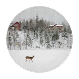 Eis und Schnee Deh in Snow Quebec, Kanada Schneidebrett