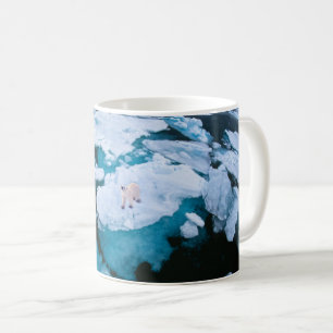 Eis und Schnee   Eisbär, arktischer Ozean, Svalbar Kaffeetasse