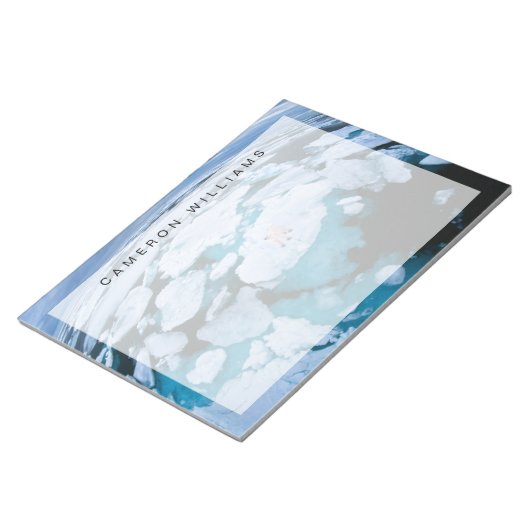 Eis und Schnee | Eisbär, arktischer Ozean, Svalbar Notizblock (angewinkelt)