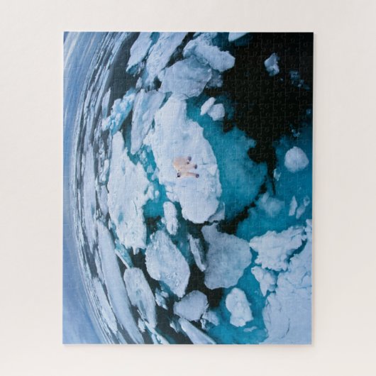 Eis und Schnee | Eisbär, arktischer Ozean, Svalbar Puzzle (Vertikal)