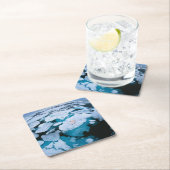 Eis und Schnee | Eisbär, arktischer Ozean, Svalbar Rechteckiger Pappuntersetzer (Vor Ort)