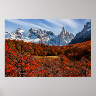 Eis und Schnee   El Chalten, Argentinien Patagonia Poster