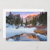 Eis und Schnee | Estes Park, Colorado Dankeskarte (Vorne/Hinten)