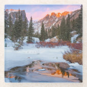 Eis und Schnee | Estes Park, Colorado Glasuntersetzer (Vorderseite)