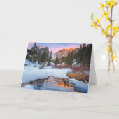 Eis und Schnee | Estes Park, Colorado Karte (Gelbe Blume)