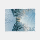 Eis und Schnee | Frozen Winter Road Russland, Sibi Fleecedecke (Vorderseite (Horizontal))