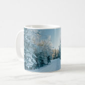 Eis und Schnee | Frozen Winter Road Russland, Sibi Kaffeetasse (Vorderseite Links)
