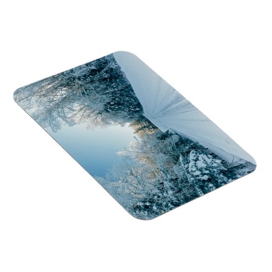 Eis und Schnee | Frozen Winter Road Russland, Sibi Magnet (Rechte Seite)