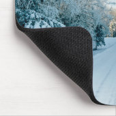 Eis und Schnee | Frozen Winter Road Russland, Sibi Mousepad (Ecke)