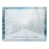 Eis und Schnee | Frozen Winter Road Russland, Sibi Notizblock (Vorderseite)