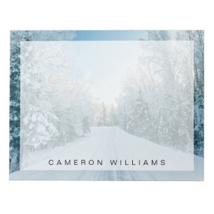 Eis und Schnee   Frozen Winter Road Russland, Sibi Notizblock