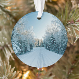 Eis und Schnee Frozen Winter Road Russland, Sibi Ornament