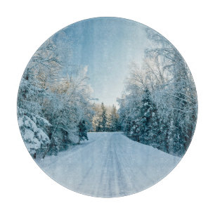 Eis und Schnee   Frozen Winter Road Russland, Sibi Schneidebrett