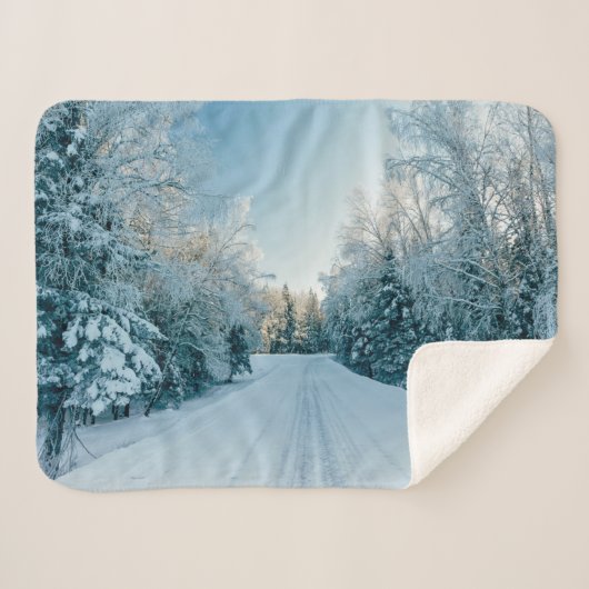 Eis und Schnee | Frozen Winter Road Russland, Sibi Sherpadecke (Vorderseite (Horizontal))