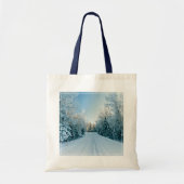 Eis und Schnee | Frozen Winter Road Russland, Sibi Tragetasche (Vorne)