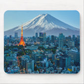 Eis und Schnee | Fuji & Tokyo Skyline Mousepad (Vorne)