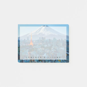 Eis und Schnee Fuji & Tokyo Skyline Post-it Klebezettel