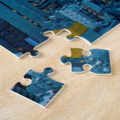 Eis und Schnee | Fuji & Tokyo Skyline Puzzle (Seite)