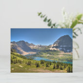 Eis und Schnee | Glacier National Park, Montana Dankeskarte (Stehend Vorderseite)