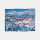 Eis und Schnee | Graubunden, Engadin, Schweiz Fleecedecke (Vorderseite (Horizontal))