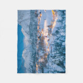 Eis und Schnee | Graubunden, Engadin, Schweiz Fleecedecke (Vorderseite)