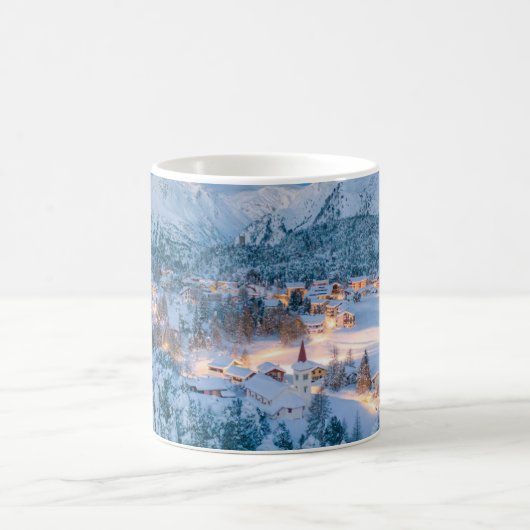 Eis und Schnee | Graubunden, Engadin, Schweiz Kaffeetasse (Mittel)