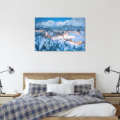 Eis und Schnee | Graubunden, Engadin, Schweiz Leinwanddruck (Insitu (Schlafzimmer))