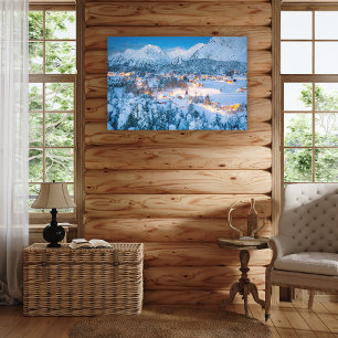 Eis und Schnee Graubunden, Engadin, Schweiz Leinwanddruck