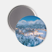 Eis und Schnee | Graubunden, Engadin, Schweiz Magnet (Vorderseite/Rückseite)